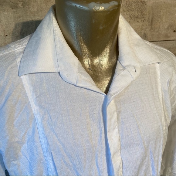 🛍️3/$30 Le Chateau men’s white button up shirt in size 16.5-17 - Picture 5 of 8